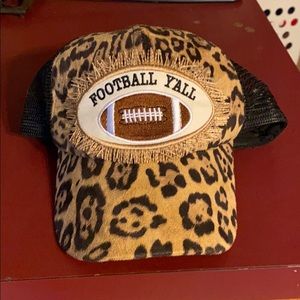 Football Y’all cheetah hat